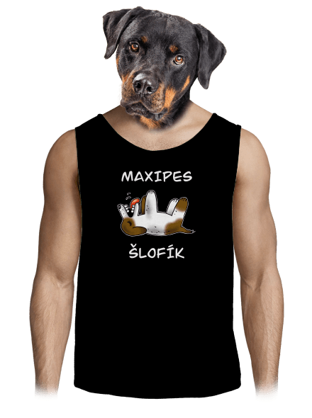 Maxipes Šlofík pánské tílko Black