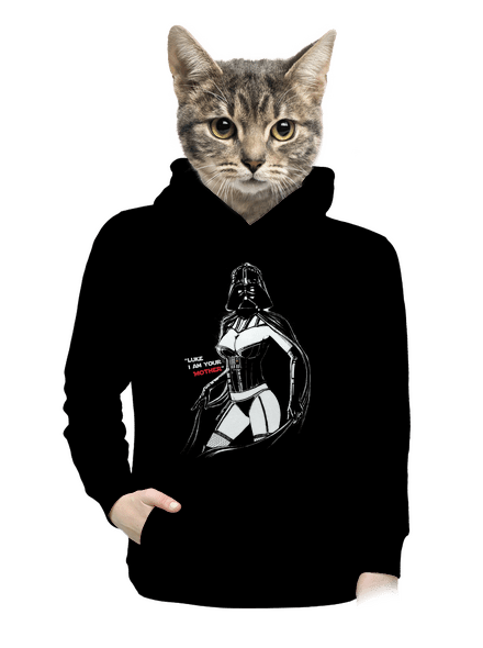Mrs. Vader dámská mikina klokanka Black