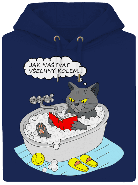 Jak všechny naštvat unisex mikina premium Navy