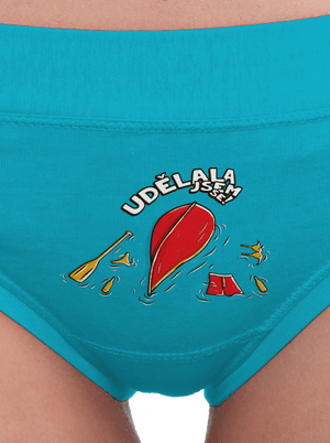 Udělal jsem se dámské kalhotky Turquoise