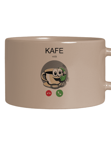 Kafe volá hrnek makronka Brown Macaron