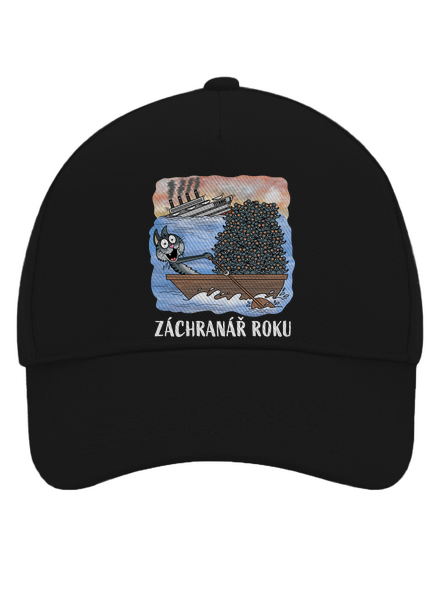 Záchranář roku kšiltovka baseballka Black