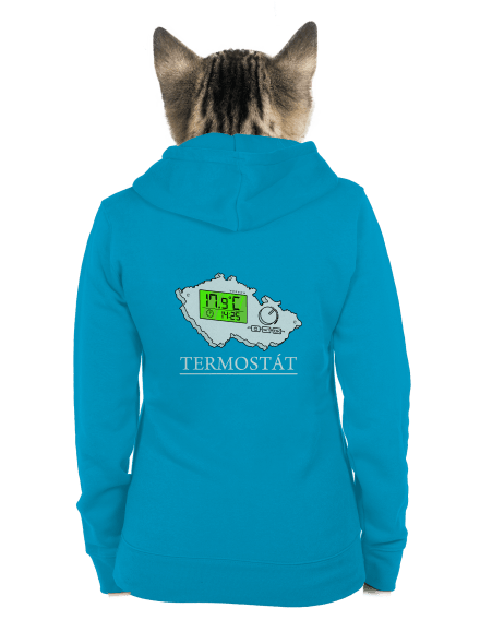 Termostát dámská mikina na zip Blue Atol