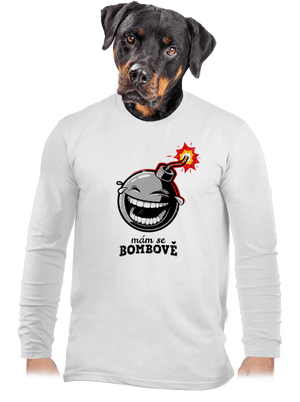 Mám se bombově pánské dlouhý rukáv White