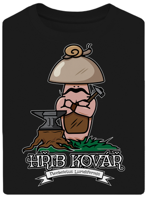 Hřib kovář unisex tričko oversized Black