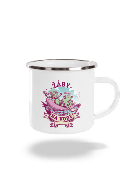Žáby na vodě plecháček White