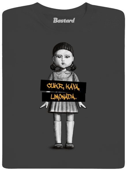 Cukr, káva, limonáda pánské tričko Dark Grey