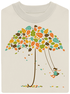 Radost z podzimu unisex mikina bez kapuce Off White