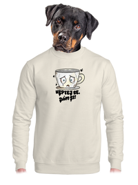 unisex mikina bez kapuce