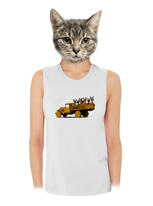 Zásobování dámské tílko volné White