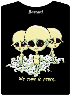 Návštěvníci dámské tričko s lemem Black