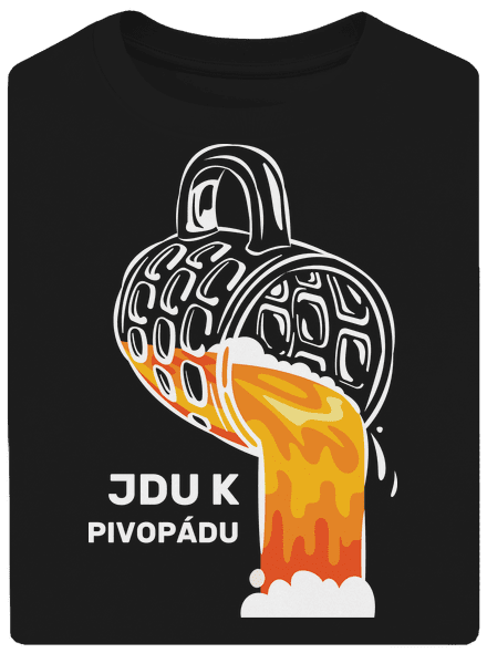 Pivopád unisex tričko oversized Black