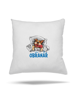 Můj obranář polštář White