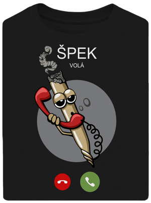 Špek volá unisex tričko oversized Black