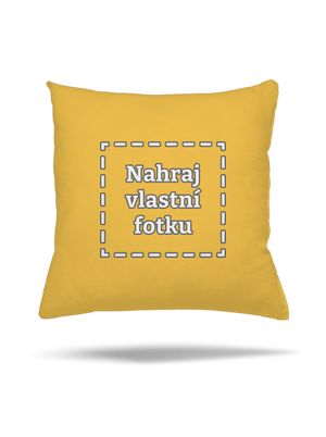 Vlastní potisk polštář Yellow Gold