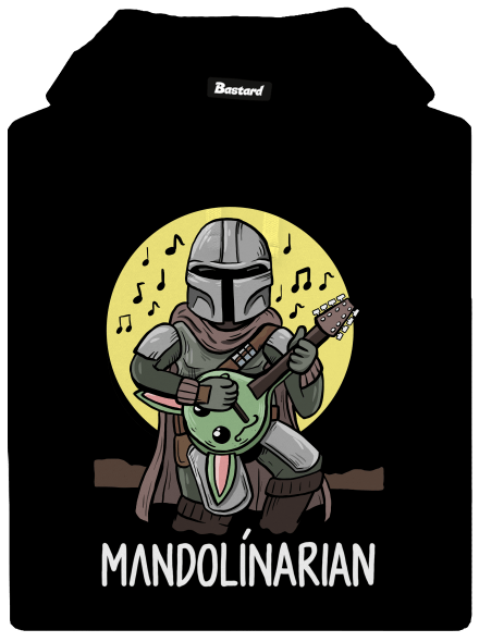 Mandolínarian pánská mikina klokanka Black