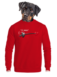 unisex mikina bez kapuce