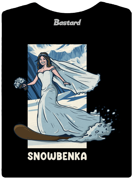 Snowbenec a snowbenka dámské tričko Black