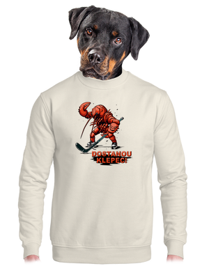 unisex mikina bez kapuce