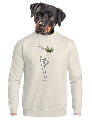 Joint a syn unisex mikina bez kapuce Off White