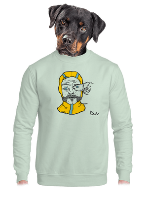 unisex mikina bez kapuce