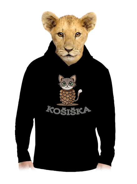 Košiška dětská mikina klokanka Black