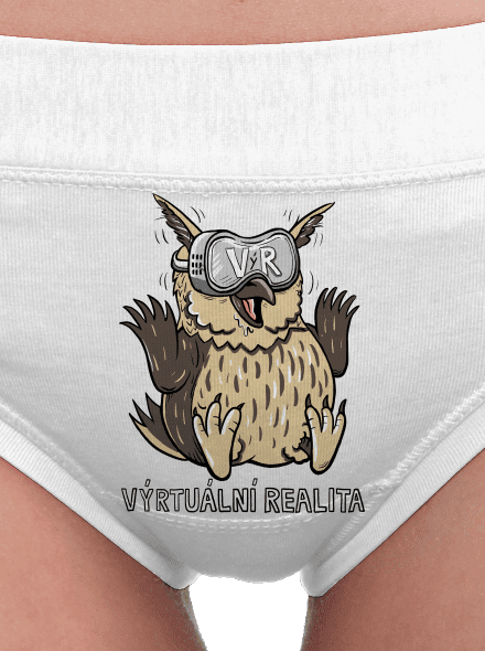 Výrtuální realita dámské kalhotky White