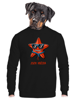 unisex mikina bez kapuce