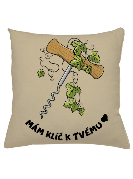 Otevři mé srdce polštář Beige