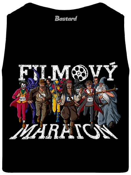 Filmový maraton pánské tílko Black