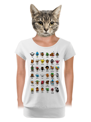 dámské tričko s lemem