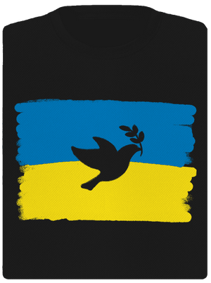 Ukrajina - Holubice dámské sportovní tričko Black