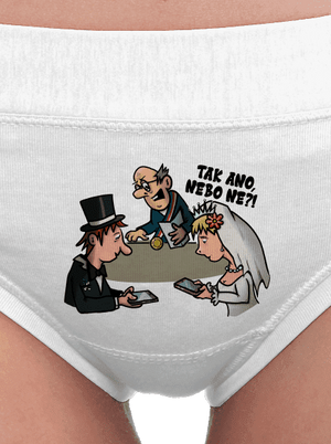 Svatební obřad dámské kalhotky White