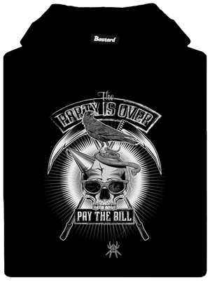 Party is over dámská mikina klokanka Black