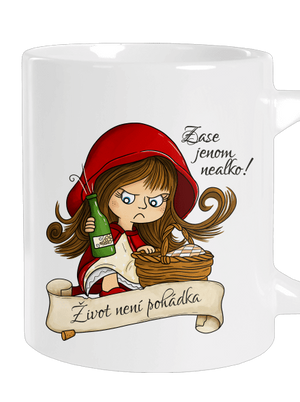 Zase nealko – Život není pohádka velký hrnek White