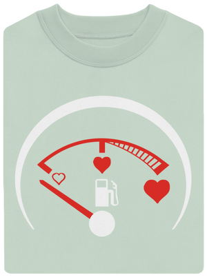 Plnou prosím unisex mikina bez kapuce Blush Mint