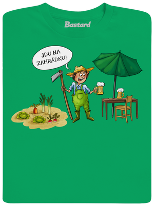 Jdu na zahrádku pánské tričko Kelly Green