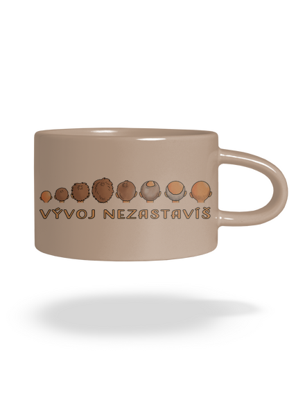 Vývoj nezastavíš hrnek makronka Brown Macaron