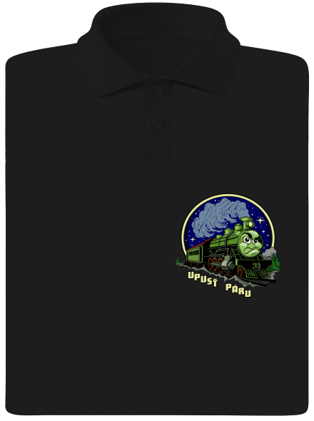 Upusť páru pánská polokošile Black