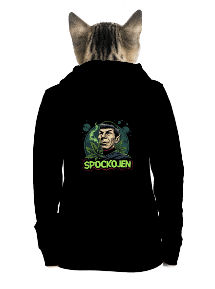 Spockojen dámská mikina na zip Black