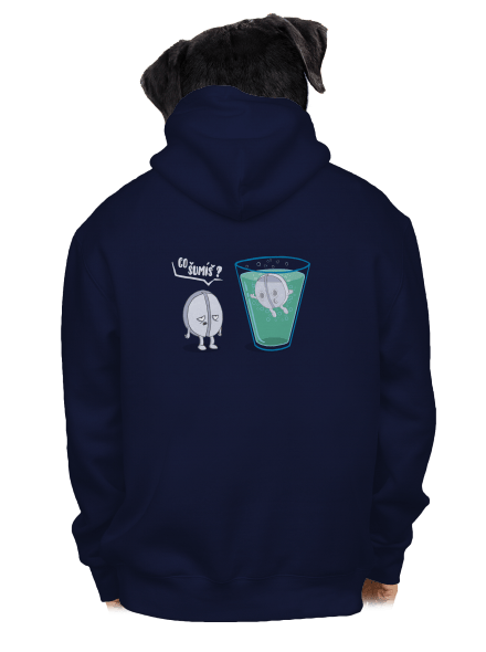 Co šumíš pánská mikina na zip Navy