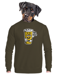 unisex mikina bez kapuce