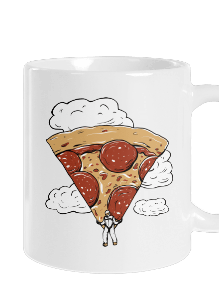 Pizzašutista klasický hrnek White