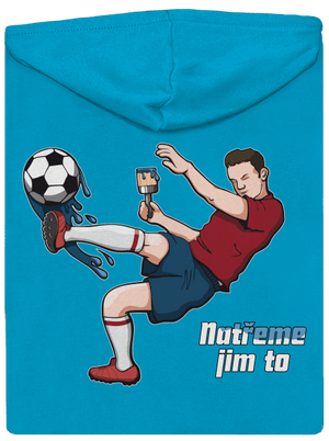 Natřeme jim to - Fotbal dámská mikina na zip Blue Atol