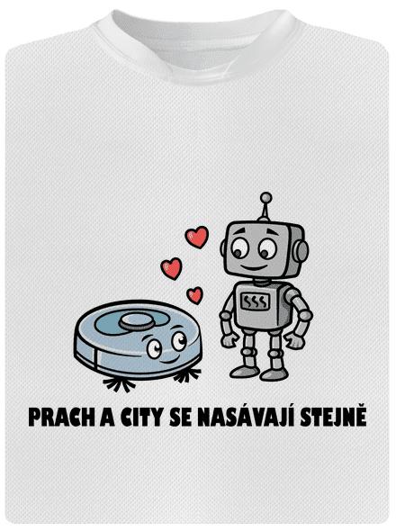 Láska mezi roboty dětské sportovní tričko White