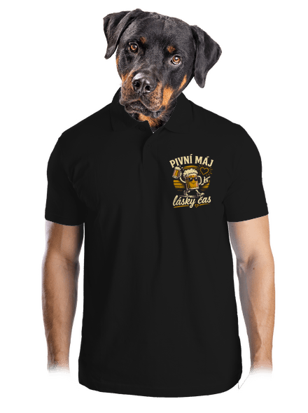 Pivní máj pánská polokošile Black