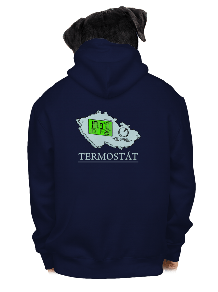 Termostát pánská mikina na zip Navy