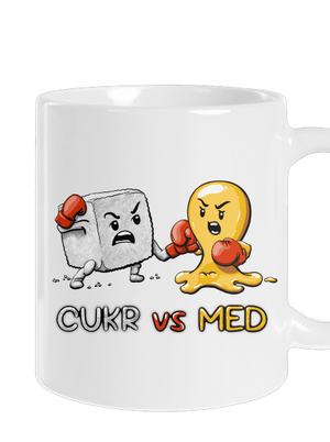 Cukr vs. med klasický hrnek White