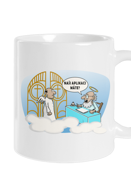 Nebeská aplikace klasický hrnek White