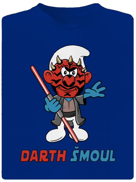 Darth Šmoul pánské sportovní tričko Royal Blue Mal